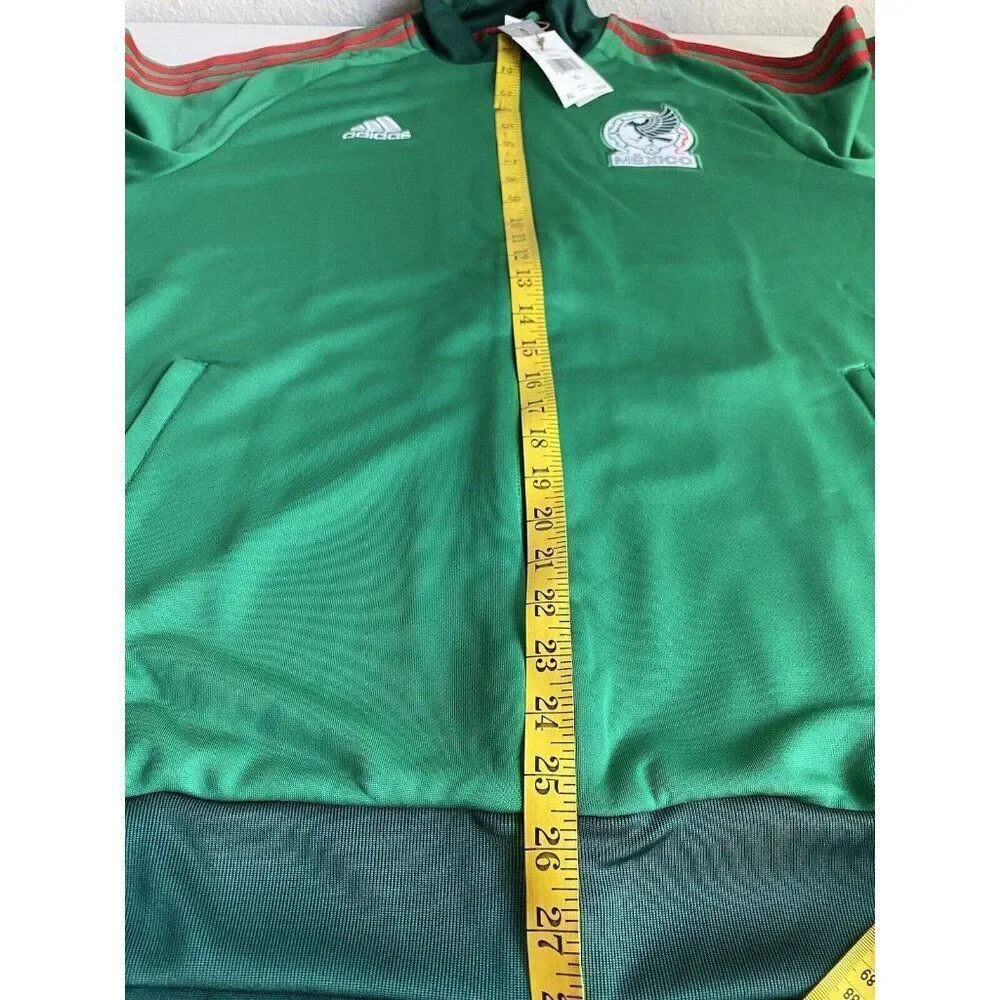 adidas 2022-23 Mexico 3-Stripes Track Top Full Zip Jacket Soccer FMF Men’s Sz XL